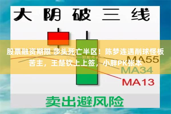 股票融资期限 莎头死亡半区！陈梦连遇削球怪板苦主，王楚钦上上签，小胖PK张本