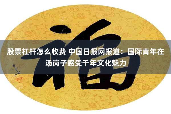 股票杠杆怎么收费 中国日报网报道：国际青年在汤岗子感受千年文化魅力